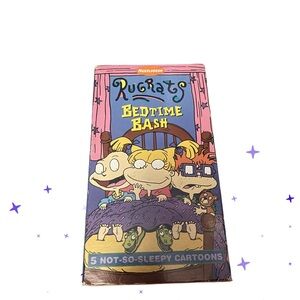 Rugrats Bedtime Bash VHS 1997 Nickelodeon Vintage Cartoon Tested 5 Episodes
